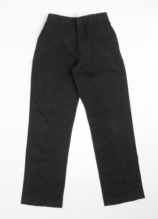 George Boys Grey  Polyester Dress Pants Trousers Size 9-10 Years  Regular