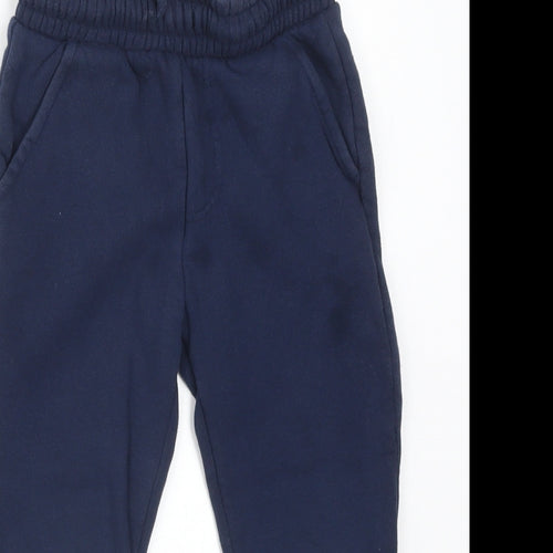 F&F Boys Blue  Cotton Jogger Trousers Size 3-4 Years  Regular
