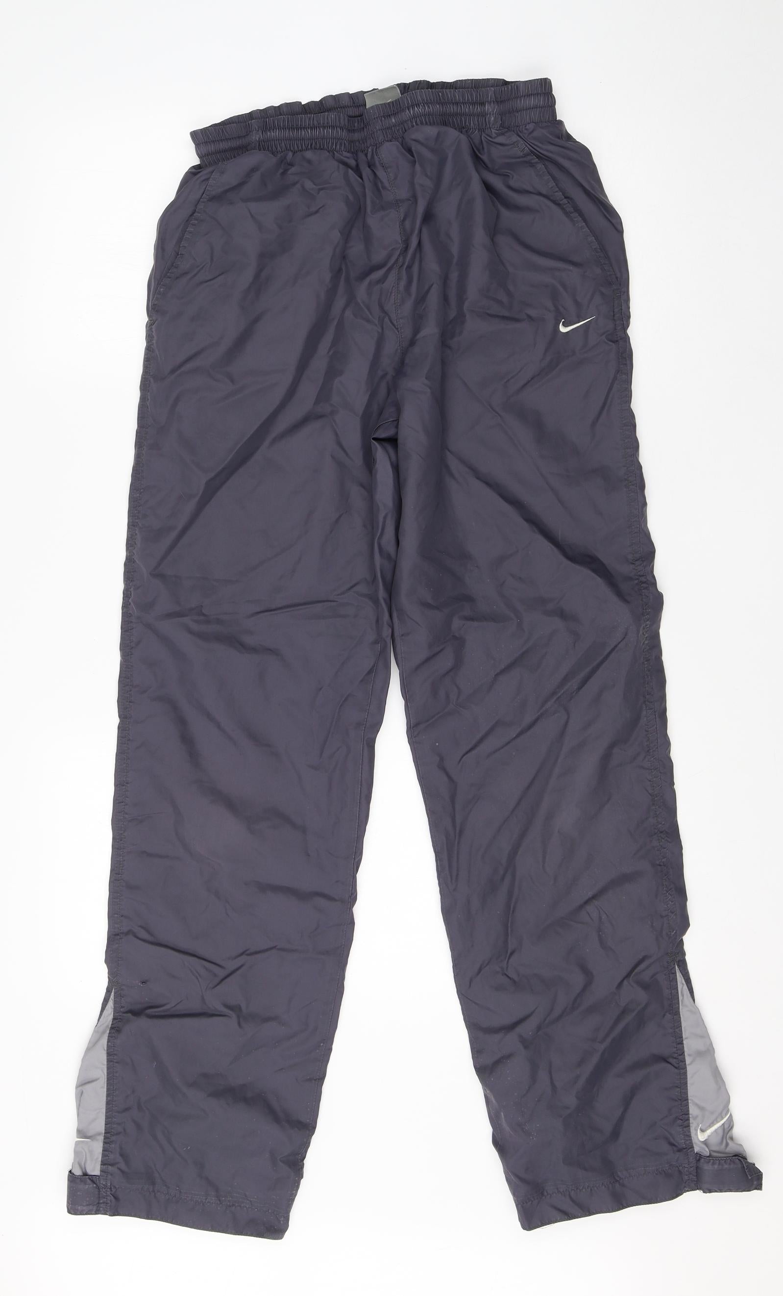 Nike Womens Grey Nylon Track Pants Trousers Size XL L30 in Regular –  Preworn Ltd
