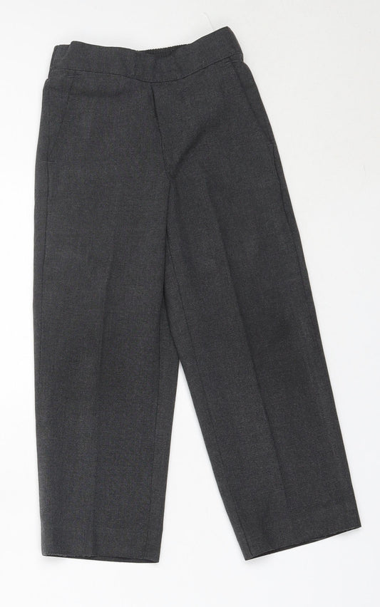 Matalan Boys Grey  Polyester Dress Pants Trousers Size 4 Years  Regular  - school