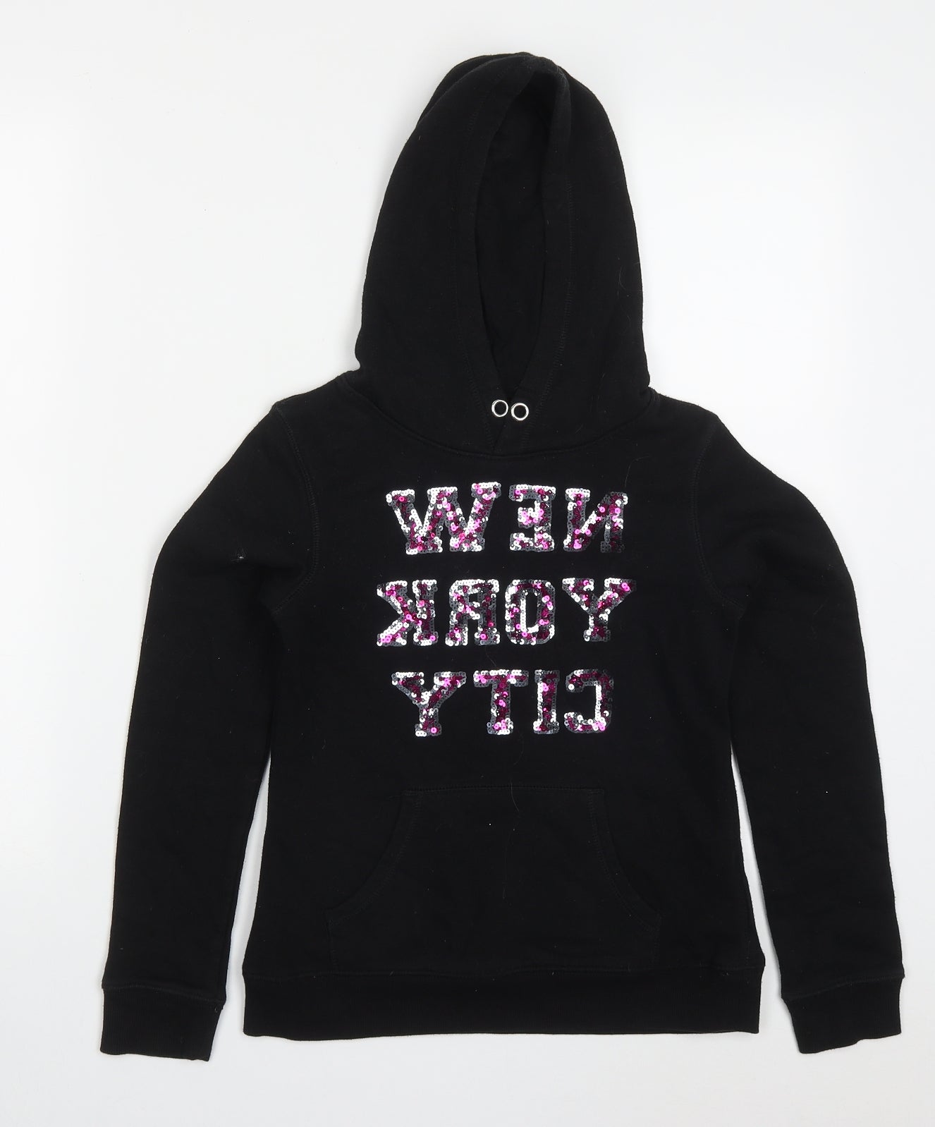 Girls White New York City Hoodie