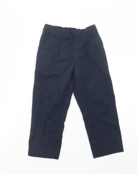 Dunnes Stores Boys Blue  Polyester Dress Pants Trousers Size 3-4 Years  Regular  - School Wear
