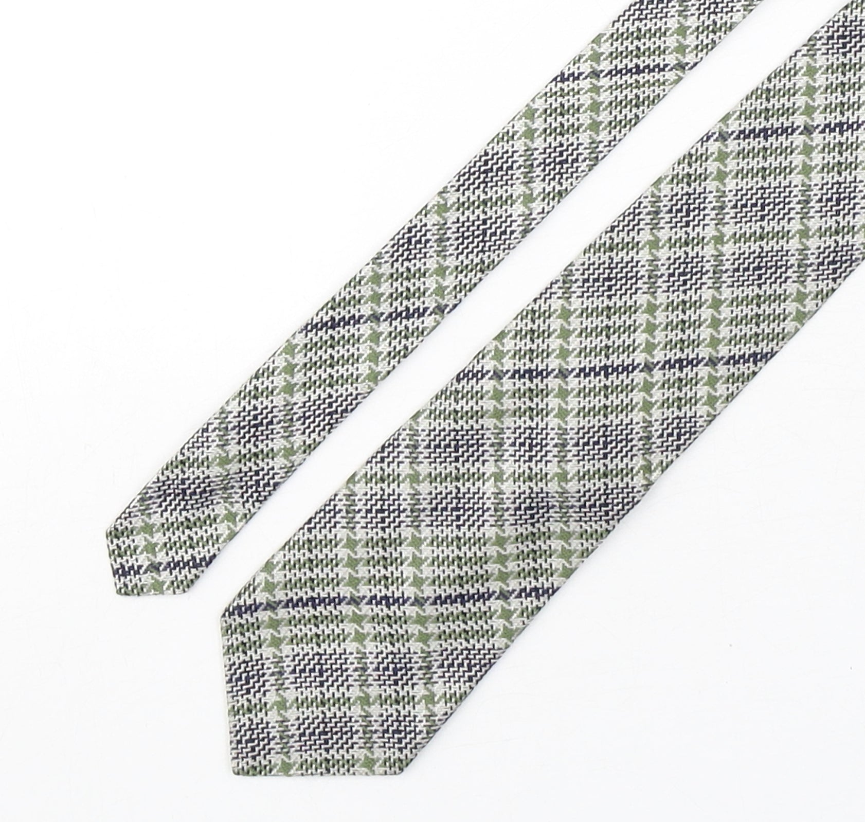 Beau Monde Mens Multicoloured Plaids Checks Silk Pointed Tie One Siz