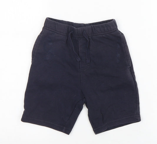 George Boys Blue  Cotton Sweat Shorts Size 3-4 Years  Regular