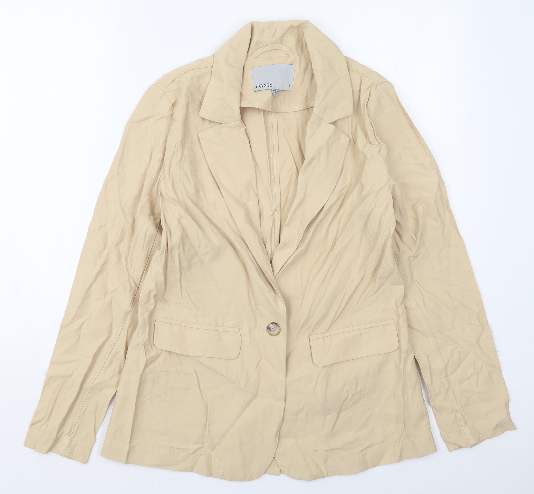 Oasis hot sale beige coat