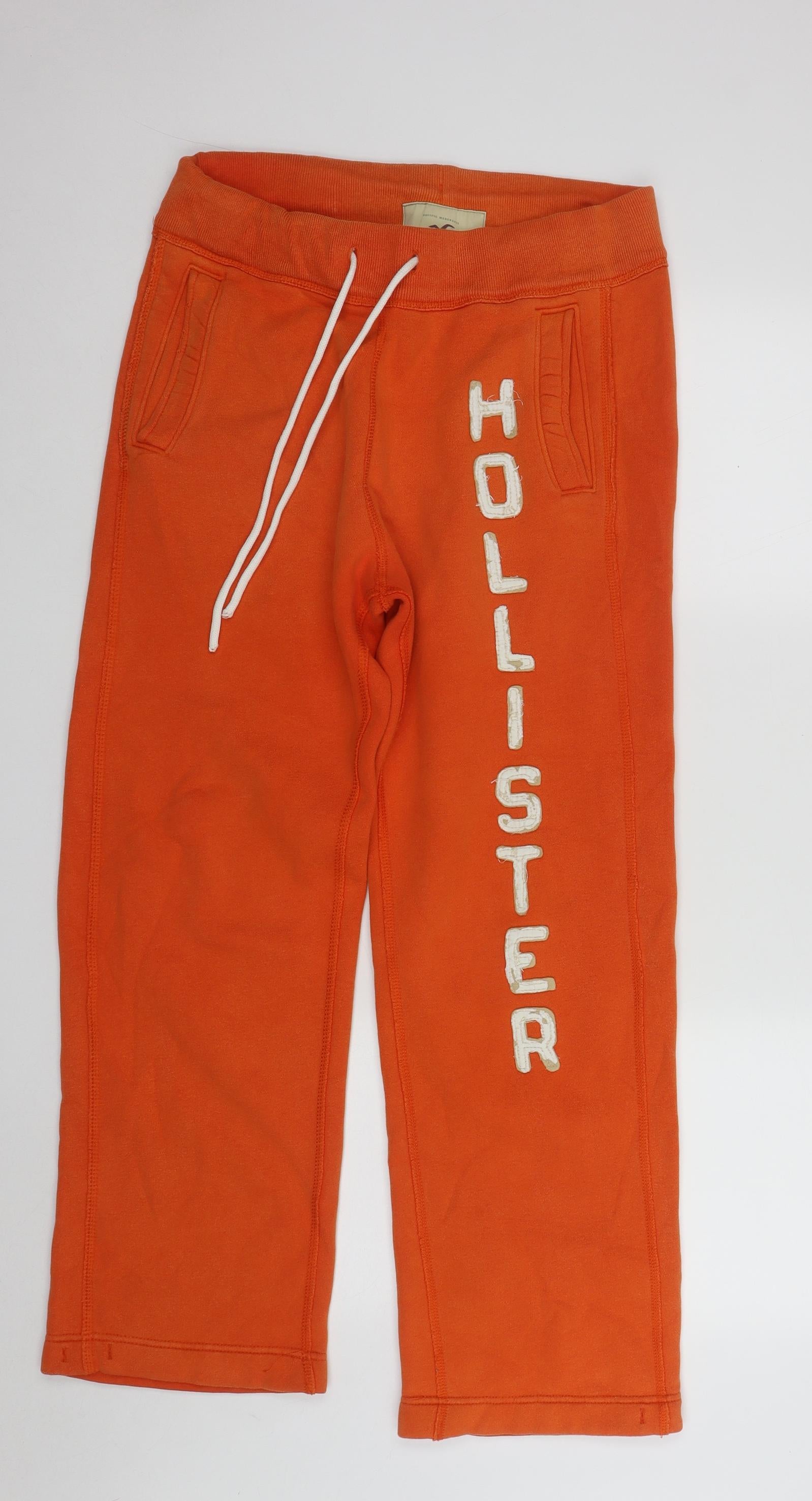 Hollister Womens Orange Cotton Jogger Trousers Size XS L28 in Regular –  Preworn Ltd
