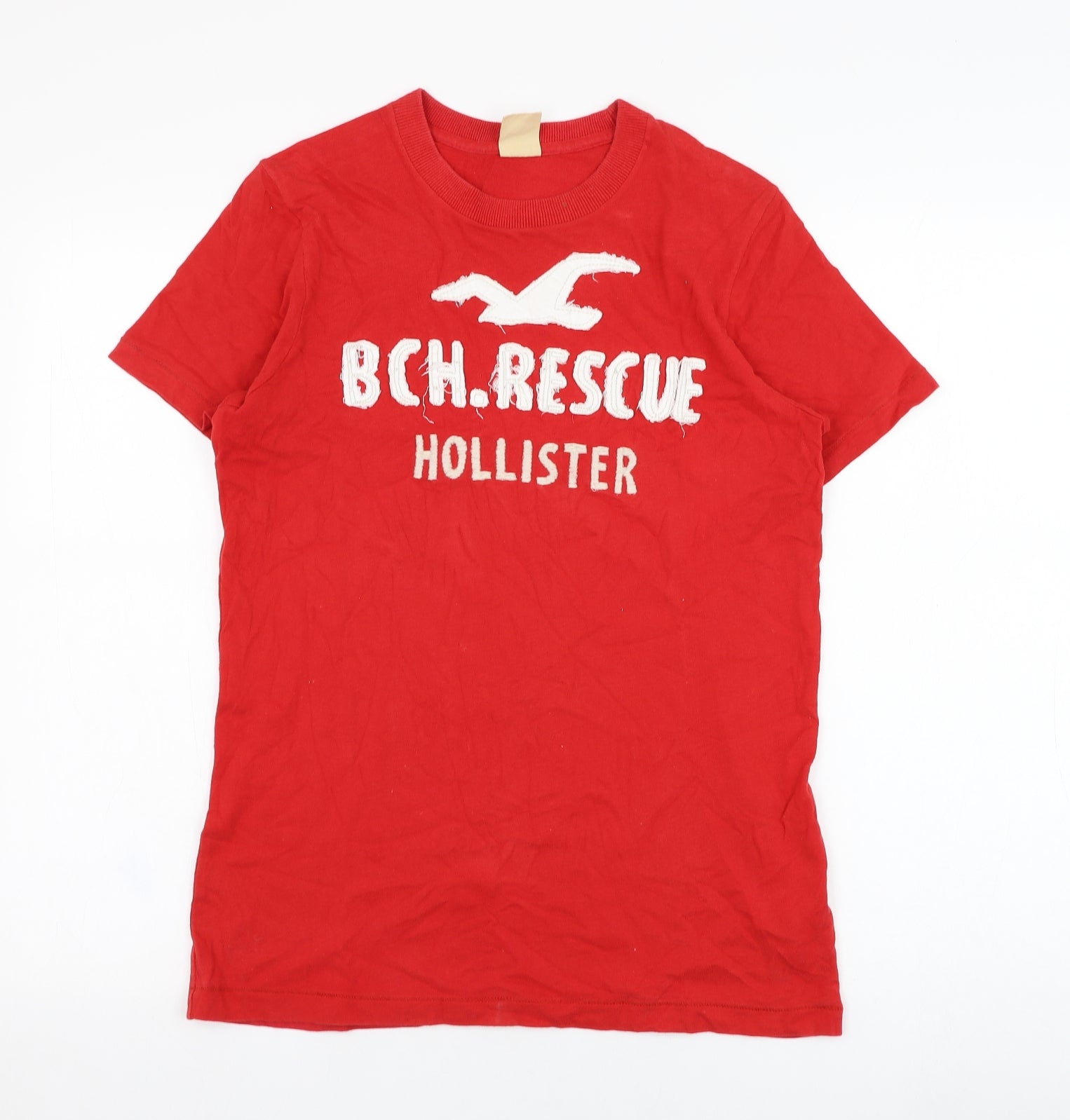 Hollister Mens Red Cotton T-Shirt Size S Round Neck – Preworn Ltd