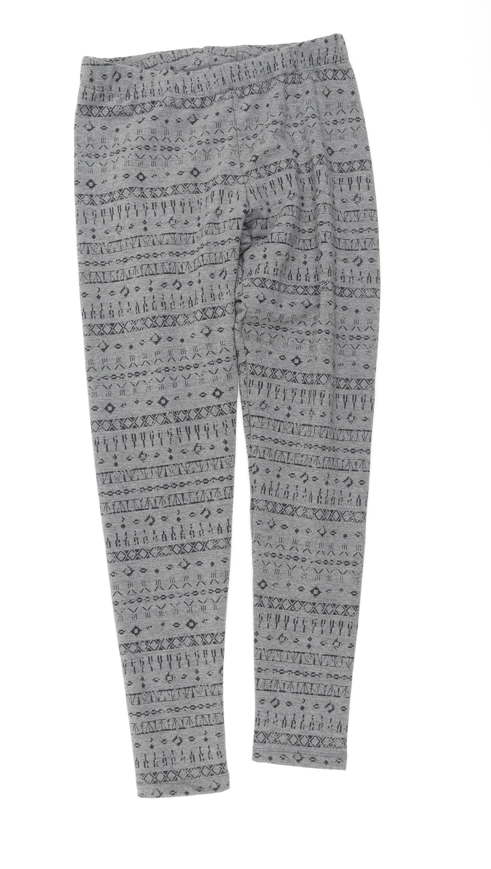 ESMARA Womens Grey Geometric Viscose Capri Leggings Size 12 L26.5 in –  Preworn Ltd