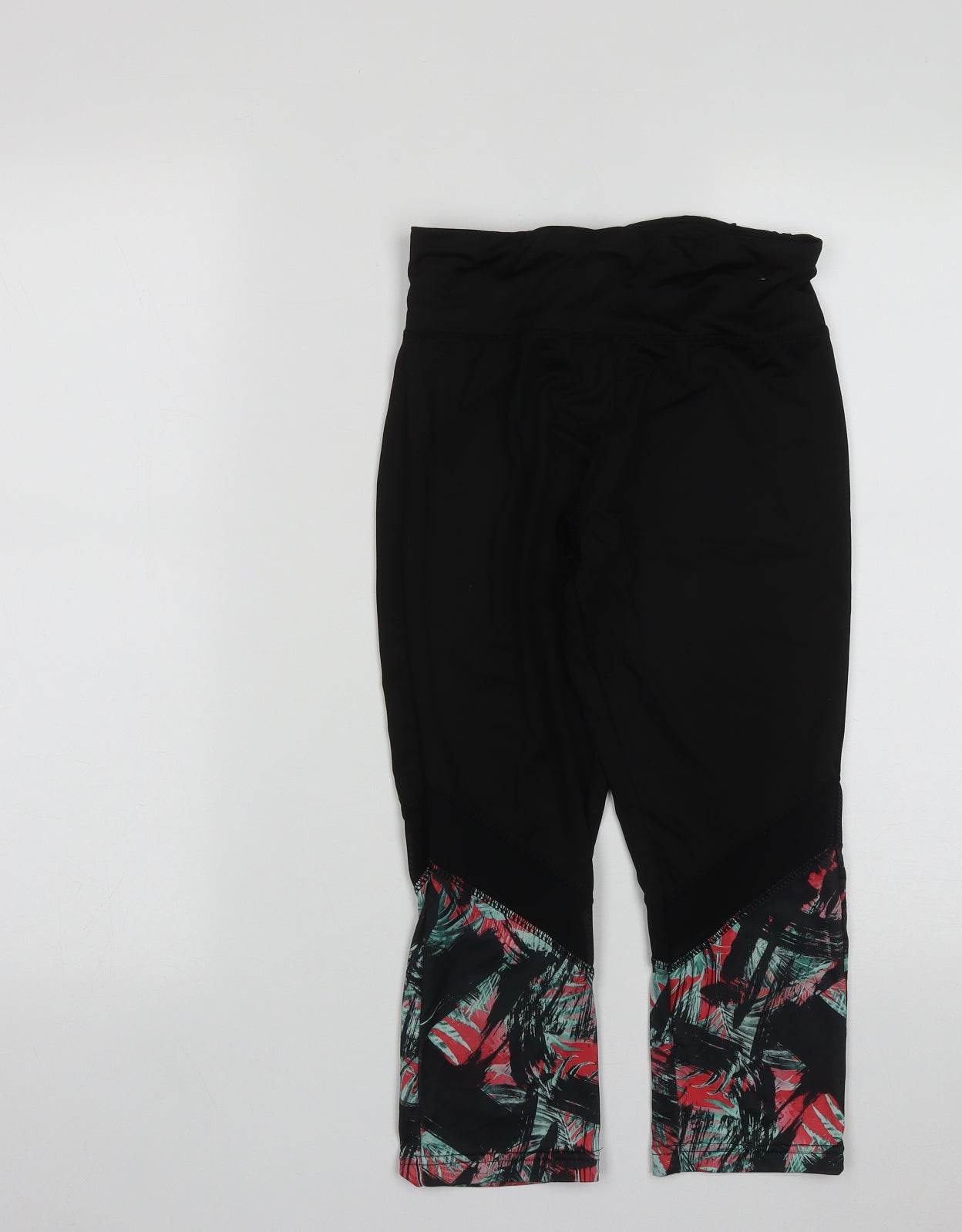Primark Womens Black Geometric Polyester Cropped Leggings Size 8 L18 i – Preworn  Ltd