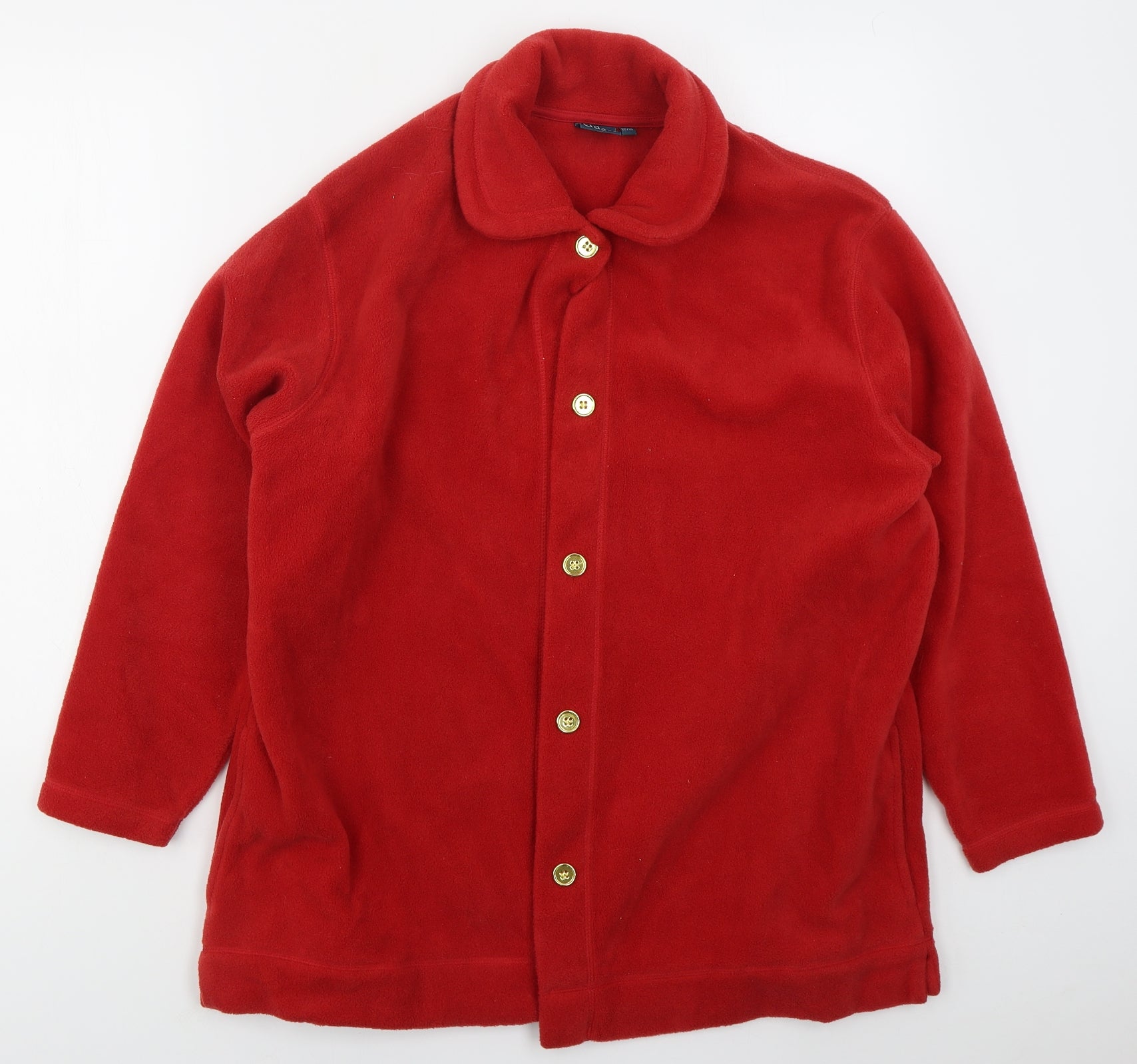 DASH Womens Red Jacket Size 16 Button Preworn Ltd