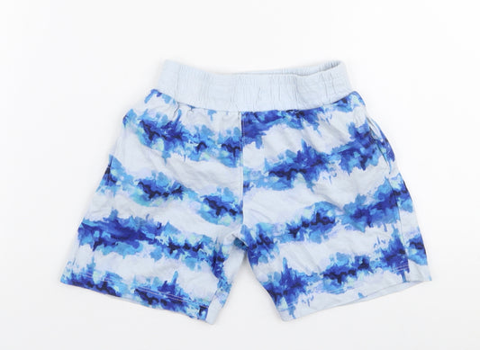 Dunnes Stores Boys Blue  100% Cotton Sweat Shorts Size 3-4 Years  Regular