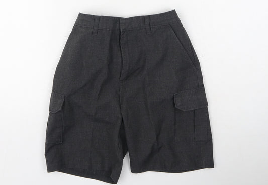 TU Boys Grey  Polyester Cropped Trousers Size 11 Years  Regular