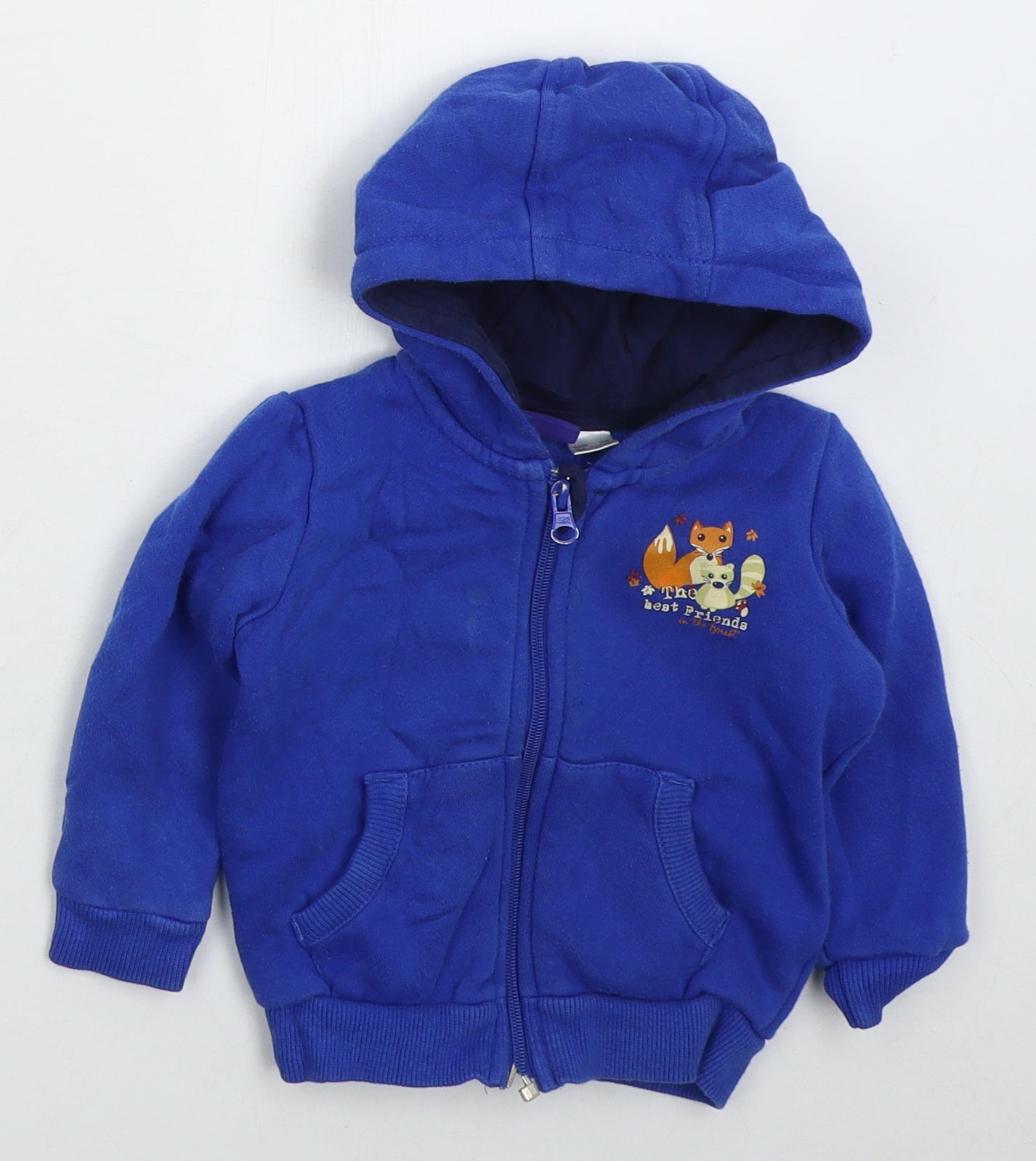 Lupilu Boys Blue Jacket Size 6-9 Months Zip - The Best Friends Fox Squ –  Preworn Ltd