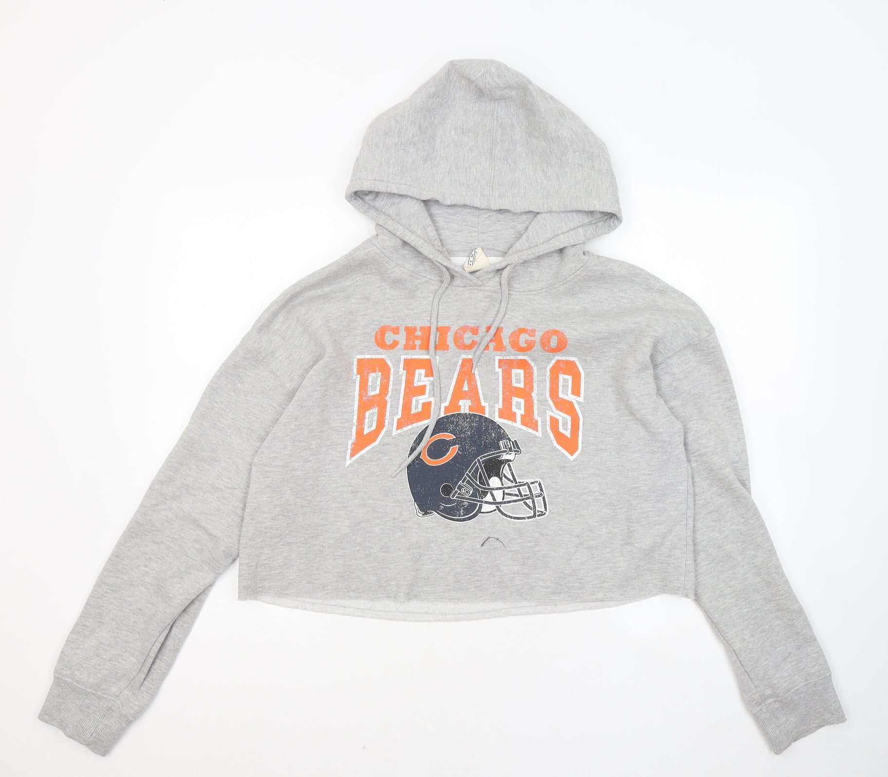 NFL Womens Grey Cotton Pullover Hoodie Size M - Chicago Bears – Preworn Ltd