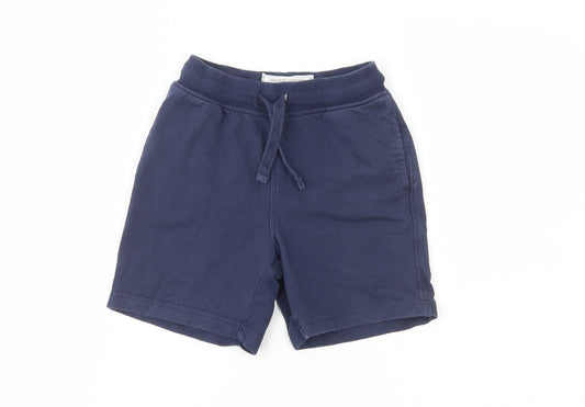 Blue Zoo Boys Blue Cotton Sweat Shorts Size 2-3 Years Regular