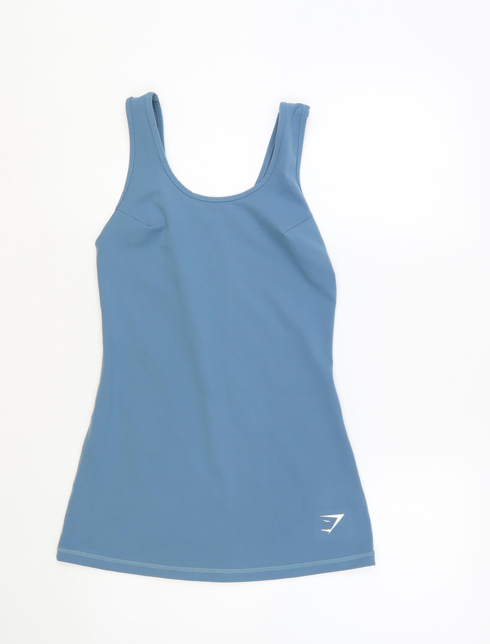 Gymshark Womens Blue Polyester Pullover Tank Size XS Round Neck