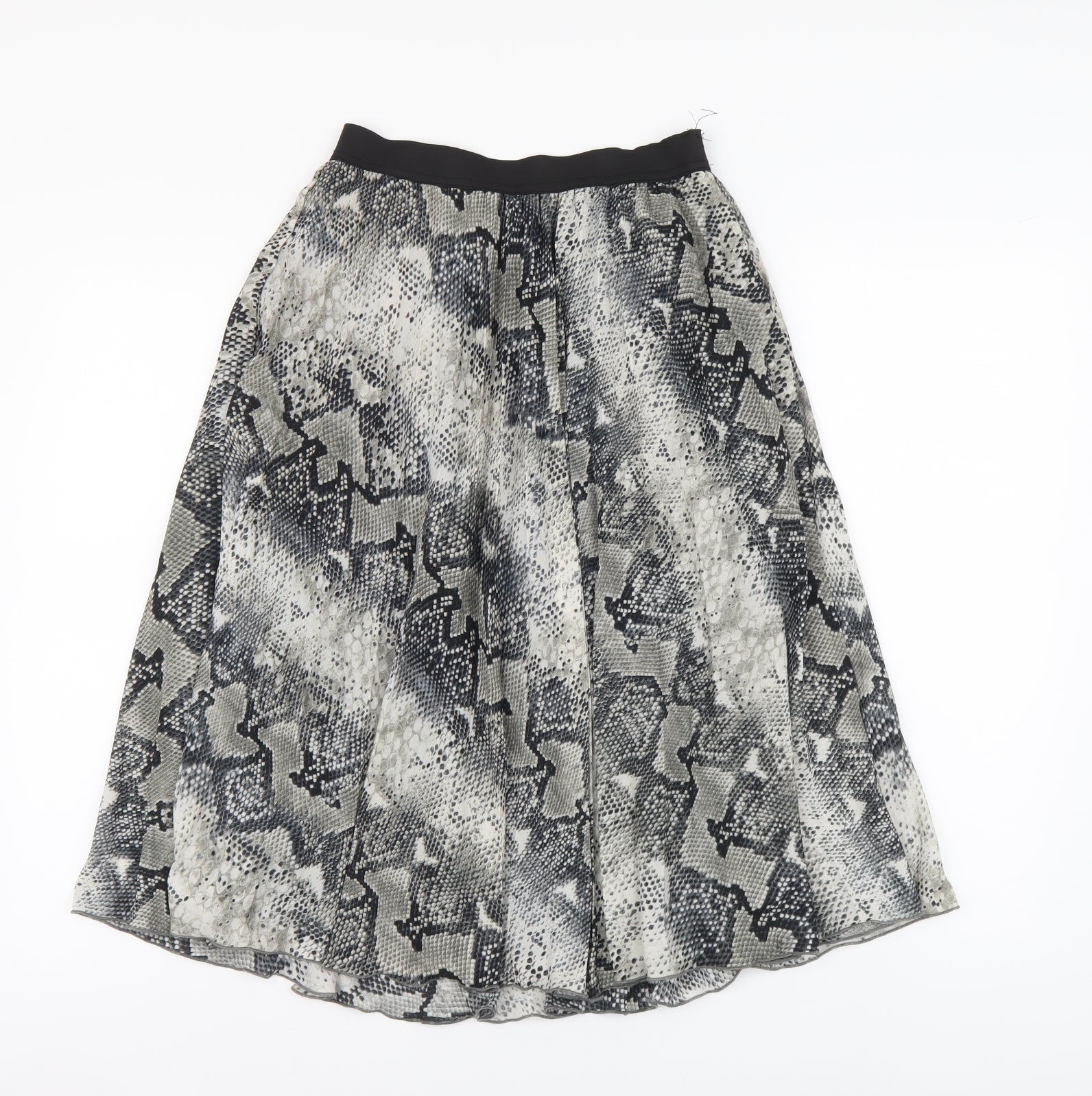 Grey snake clearance print pleated skirt