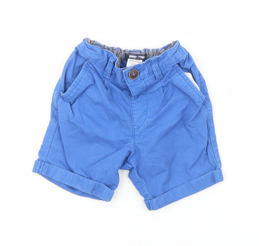 NEXT Boys Blue Cotton Bermuda Shorts Size 3-4 Years Regular