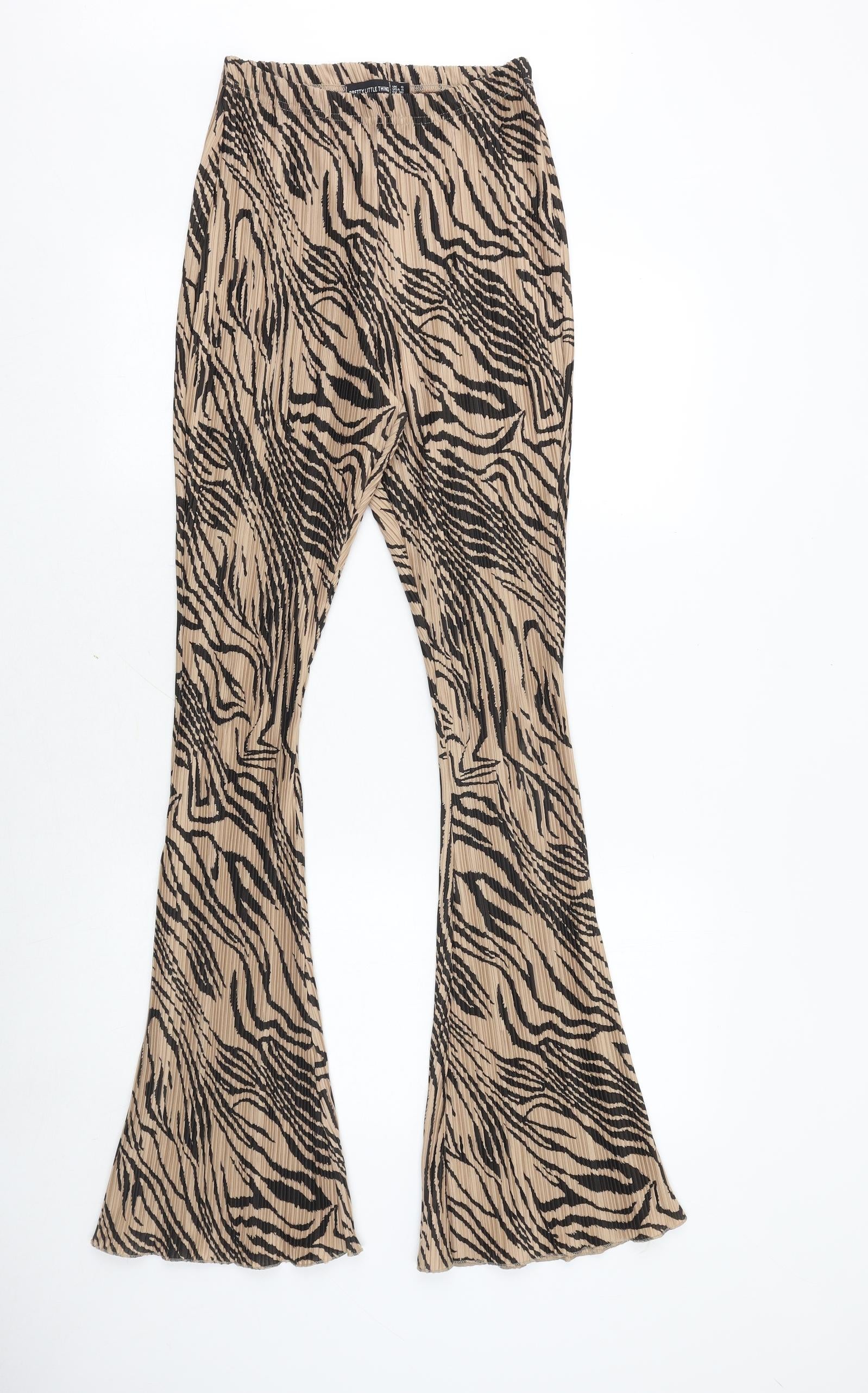 PrettyLittleThing Leopard Print Wide Leg Pant