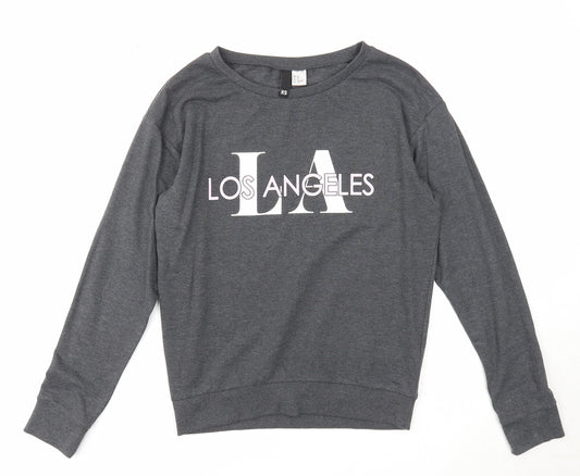 Divided by H&M Womens Grey Cotton Pullover Sweatshirt Size XS Pullover - Los Angeles