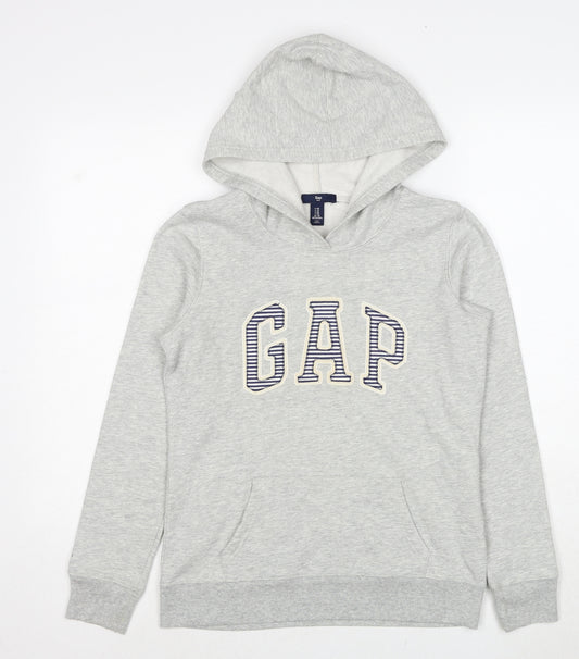 Gap Womens Grey Cotton Pullover Hoodie Size XS Pullover