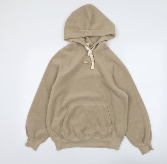 H&M Womens Beige Polyester Pullover Hoodie Size XS Pullover