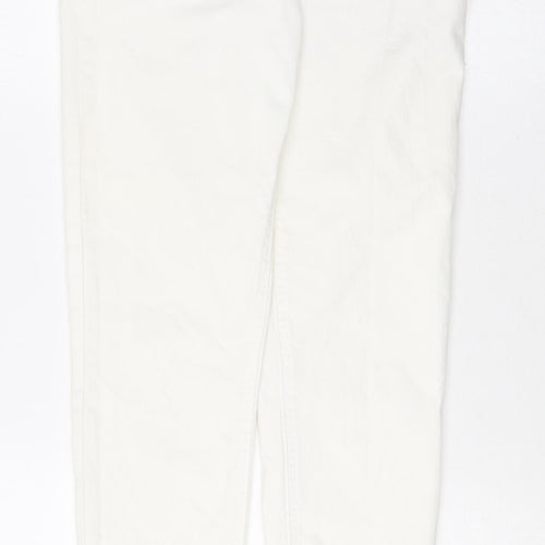 Marks and Spencer Womens White Cotton Jegging Jeans Size 10