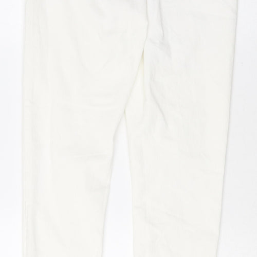 Marks and Spencer Womens White Cotton Jegging Jeans Size 10