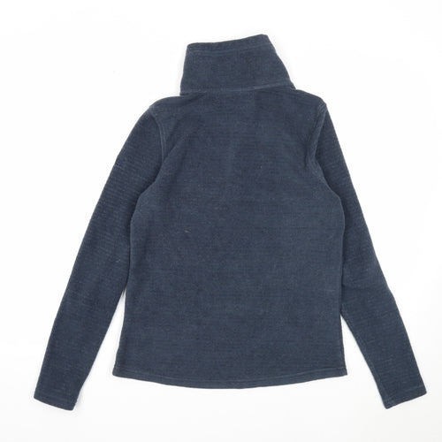 GANT Mens Blue Polyester Henley Sweatshirt Size M Zip - 1/4 Zip