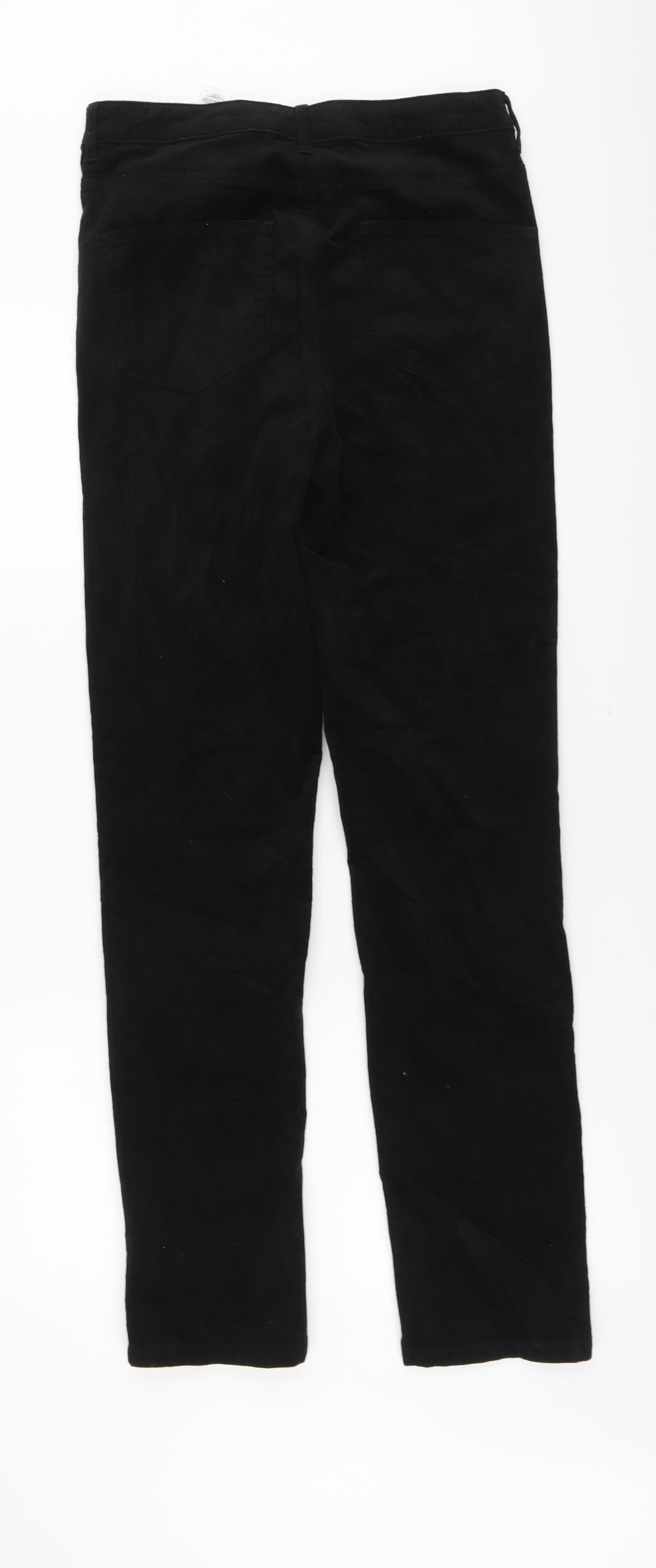 Marks and Spencer Womens Black Cotton Skinny Jeans Size 10 L30 in Regular Button