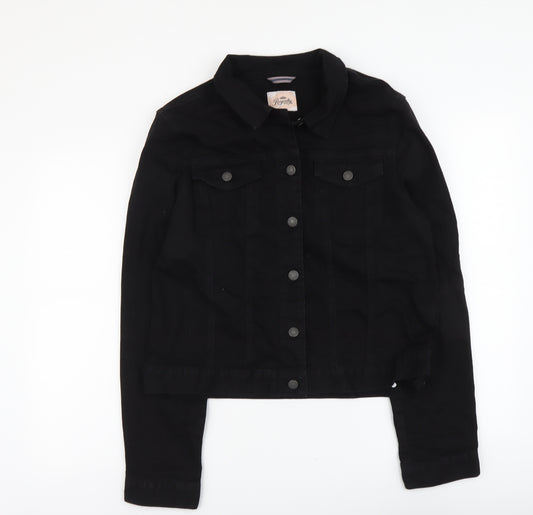 Royalty Womens Black Jacket Size XL Button