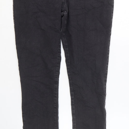 Marks and Spencer Womens Black Cotton Skinny Jeans Size 16 Regular