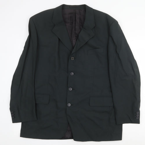 Tom English Mens Green Wool Jacket Suit Jacket Size 44 Regular