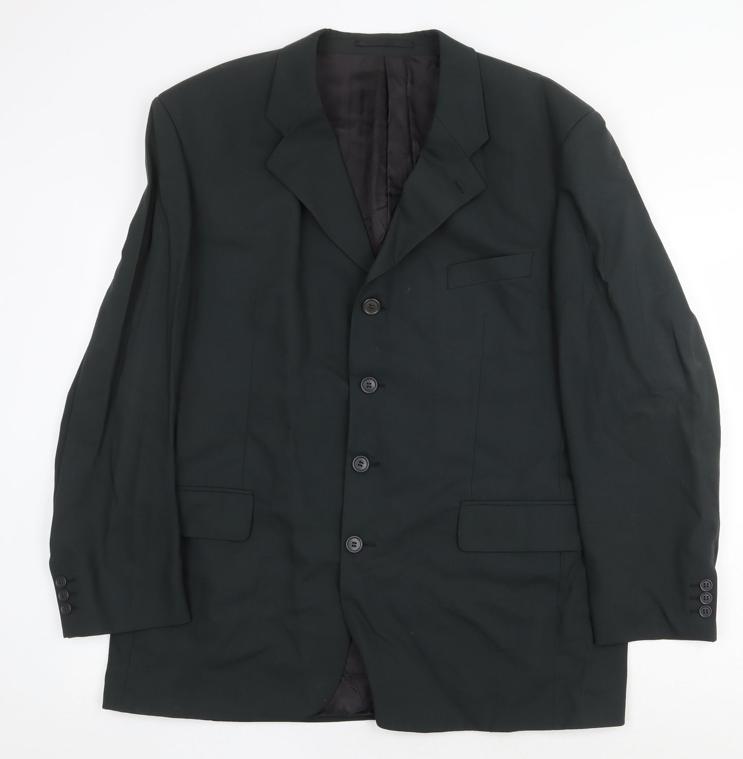 Tom English Mens Green Wool Jacket Suit Jacket Size 44 Regular