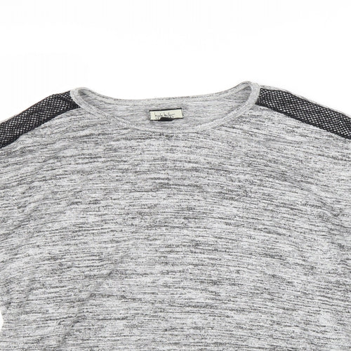 Nicola Miller Womens Grey Viscose Basic T-Shirt Size M Round Neck - Marled