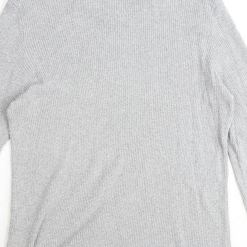 Dorothy Perkins Womens Grey Crew Neck Polyester Pullover Jumper Size 16 Pullover