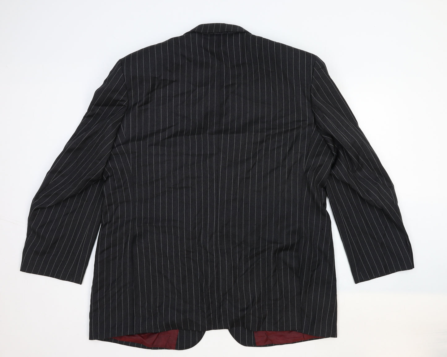 Dehavilland Mens Grey Polka Dot Cotton Jacket Suit Jacket Size 50 Regular
