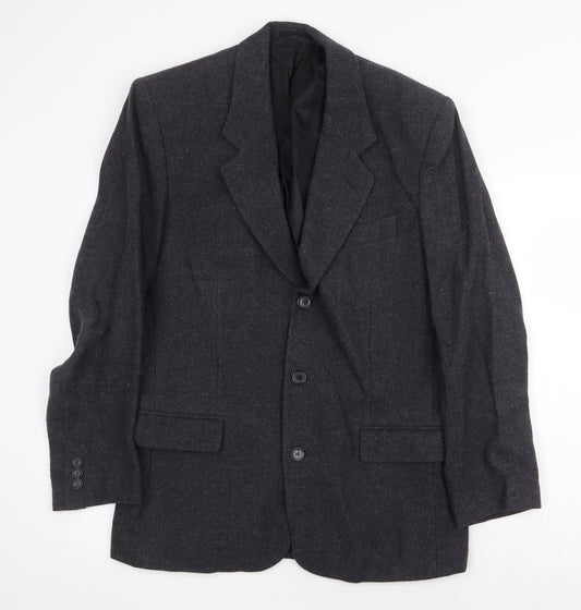 Classic Clothing Mens Grey Wool Jacket Suit Jacket Size 38 Regular