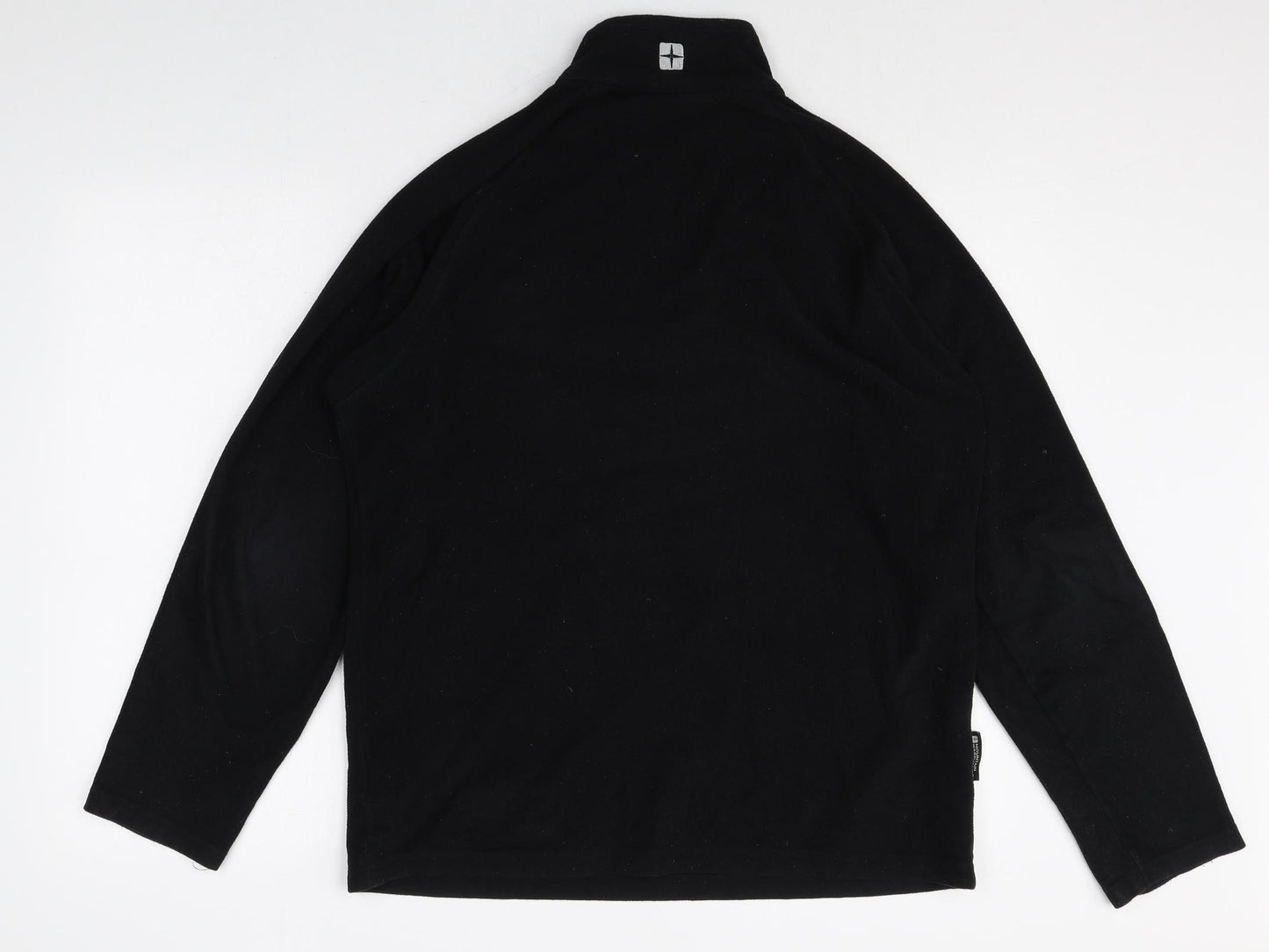 Mountain Warehouse Womens Black Polyester Pullover Sweatshirt Size M Zip