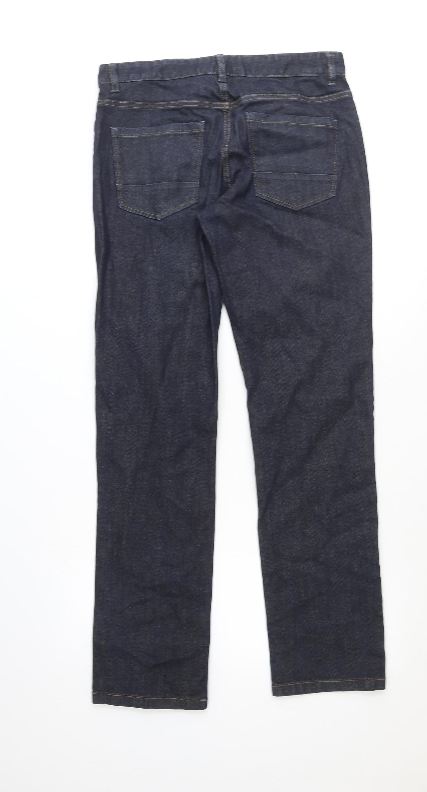 NEXT Mens Blue Cotton Skinny Jeans Size 32 in Regular Zip