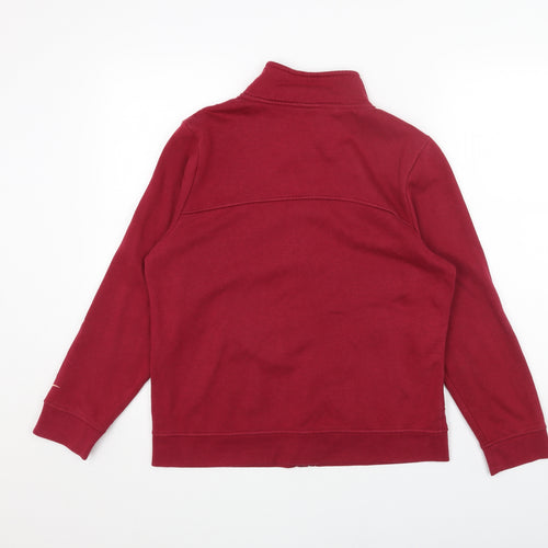 LA Gear Womens Red Cotton Full Zip Sweatshirt Size 16 Zip