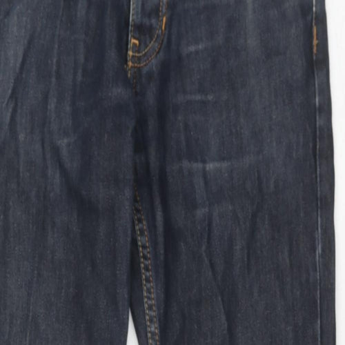 Topman Mens Blue Cotton Straight Jeans Size 28 in Regular Zip