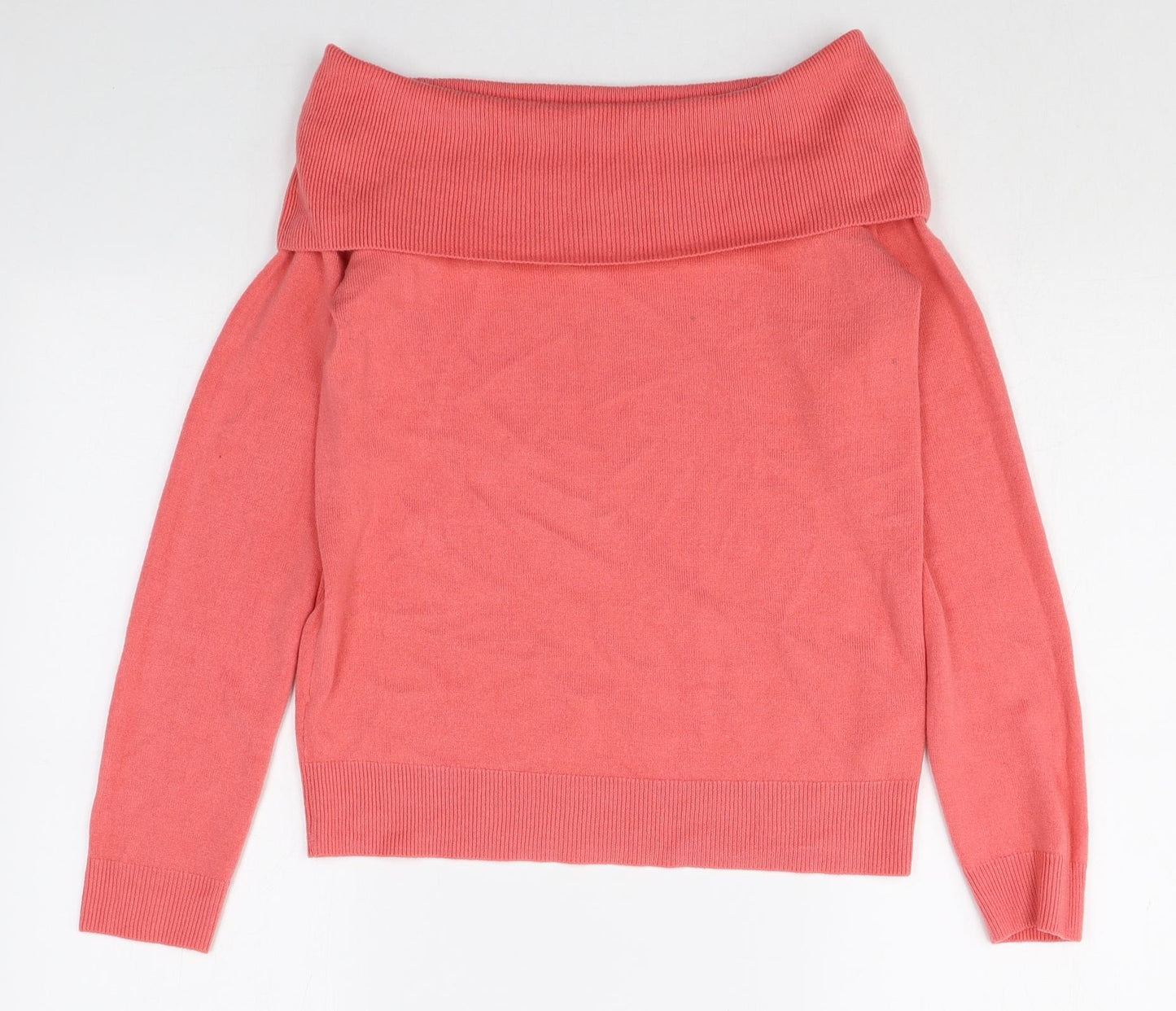 NEXT Womens Pink Roll Neck Acrylic Pullover Jumper Size 8 Pullover