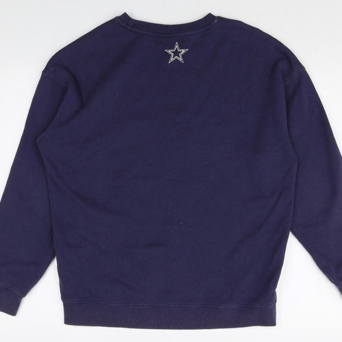 NFL Mens Blue Polyester Pullover Sweatshirt Size S - Dallas Cowboys