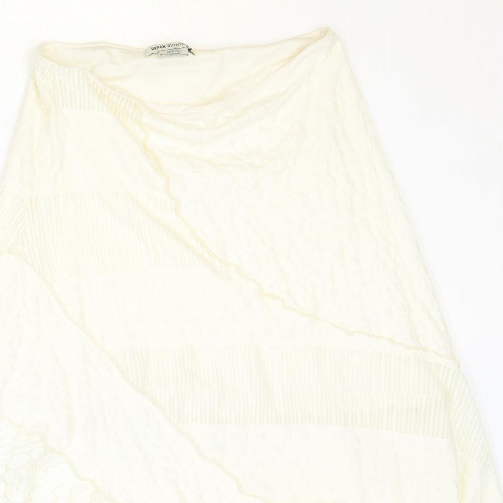 Urban Outfitters Womens Ivory Polyester Peasant Skirt Size M