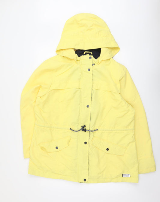 Maine Womens Yellow Rain Coat Coat Size 18 Zip