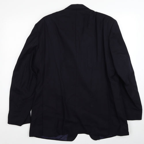 First Impressions Mens Blue Wool Jacket Suit Jacket Size 44 Regular