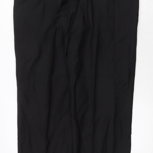 Code Mens Black Wool Trousers Size 34 in Regular Zip