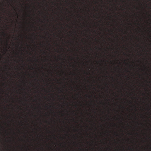 Topman Mens Purple Polyester T-Shirt Size M Round Neck