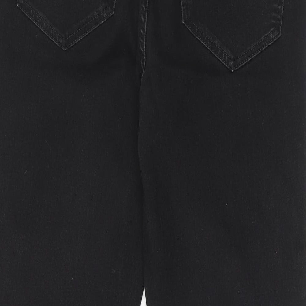 Marks and Spencer Womens Blue Cotton Skinny Jeans Size 14 Regular Zip